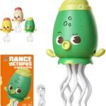 Interactive Dancing Jellyfish & Musical Octopus Toy – 360° Rotating Tentacles, Vibrant LED Lights & Rechargeable Educational Fun (Random Color)