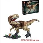 Educational T-Rex Dinosaur Building Blocks – Large 3D Tyrannosaurus Model Toy Kit – STEM Gift for Kids 6+
