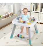 Premium 6-in-1 Baby Activity Center, Baby Jumper & Interactive Play Table with 360° Rotating Seat, Detachable Toys & Music, Montessori,6-36 Months - Image 2