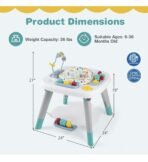 Premium 6-in-1 Baby Activity Center, Baby Jumper & Interactive Play Table with 360° Rotating Seat, Detachable Toys & Music, Montessori,6-36 Months - Image 3
