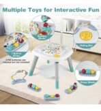 Premium 6-in-1 Baby Activity Center, Baby Jumper & Interactive Play Table with 360° Rotating Seat, Detachable Toys & Music, Montessori,6-36 Months - Image 5