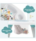 Premium 6-in-1 Baby Activity Center, Baby Jumper & Interactive Play Table with 360° Rotating Seat, Detachable Toys & Music, Montessori,6-36 Months - Image 7