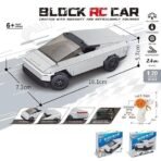 1:20 Scale Cyber Pickup Truck Building Block RC Car – 2.4GHz Rechargeable Remote Control DIY Construction Toy - Image 7