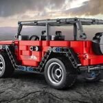 1:16 Simulation RC Off-Road Vehicle Building Block Set – Rechargeable DIY Construction Toy with Openable Hood, Doors & Trunk