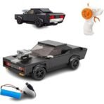 Block RC Muscle Car Simulation Series – 1:20 Scale Rechargeable DIY Construction Toy with High-Power Motor & TPR Tires