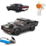 Block RC Muscle Car Simulation Series – 1:20 Scale Rechargeable DIY Construction Toy with High-Power Motor & TPR Tires