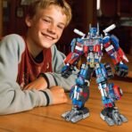 2-in-1 Transformation Building Block Toy – Interchanging Defender Robot and Flame Detail Truck Mech Set (533 Pieces) - Image 7