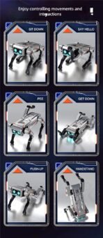 Premium KTRS Enterprise Intelligent RC Robot Dog – AI Programmable Smart Pet with LED Eyes, Interactive Dancing, Educational Modes - Image 8