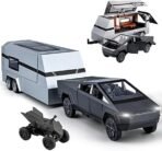 1:24 Tesla Cyber truck with Detachable Caravan – Premium Die-Cast Overlanding Set - Image 2