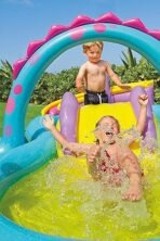 Richtots Premium Intex #57135 Dinoland Inflatable Play Center – Large Kids’ Water Park with Slide, Sprayer, and Games – Ultimate Prehistoric Backyard Adventure - Image 3