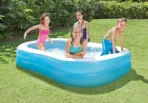 Richtots Premium Intex #57180 Swim Center Family Pool – 10ft Rectangular Inflatable Lounge Pool – Extra-Wide Double-Ring Sidewalls for Premium Backyard Relaxation - Image 3