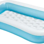 Richtots Premium Intex #57403 Rectangular Inflatable Baby Pool – Soft Padded Air-Cushioned Floor for Safety – Durable Double-Ring Sidewalls for Toddler Water Play & Backyard Fun