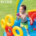 Richtots Premium Intex #57453 Rainbow Ring Play Center – Large Inflatable Kids' Water Park with Slide and Sprayer – Vibrant Backyard Fun - Image 5