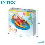 Richtots Premium Intex #57453 Rainbow Ring Play Center – Large Inflatable Kids' Water Park with Slide and Sprayer – Vibrant Backyard Fun - Image 6