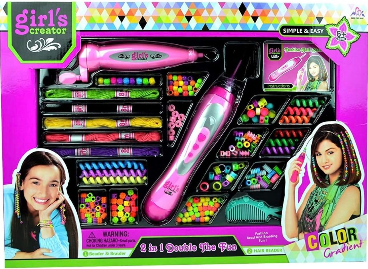 Hair Braider Richtots Premium 2in1 Hair Braider and Beader for Girls with 15 Style Pieces - Image 1