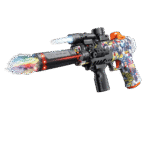 Richtots Premium Electronic Orbies Blaster Gun – Gel Ball Shooter with Smoke Effect, Laser Sensor Light, Flashlight & Auto Fire Action – Interactive Outdoor Toy Gun for Kids & Teens