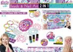 richtots Premium 2 in 1 Hair Beads & Nail Art Kit (Pink) - Image 7