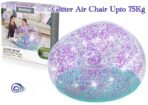 Richtots Premium Bestway Glitter Dream Inflatable Air Chair – Sparkling Transparent Lounge Seat for Kids & Teens – Portable Blow-Up Bean Bag for Indoor & Outdoor Use - Image 6