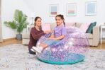Richtots Premium Bestway Glitter Dream Inflatable Air Chair – Sparkling Transparent Lounge Seat for Kids & Teens – Portable Blow-Up Bean Bag for Indoor & Outdoor Use - Image 3