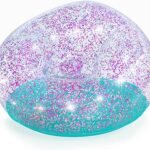 Richtots Premium Bestway Glitter Dream Inflatable Air Chair – Sparkling Transparent Lounge Seat for Kids & Teens – Portable Blow-Up Bean Bag for Indoor & Outdoor Use