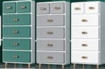 Richtots Premium Storage drawers 6 drawers Green/white/grey - Image 4
