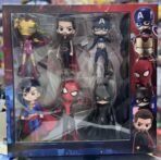 Richtots Premium 6-Piece Ultimate Superhero Mini Figure Set – Chibi Style Marvel & DC Inspired Collectibles – Detailed Iron Man, Spider-Man, Batman & Superman Action Figures – Perfect Cake Toppers & Desk Decor - Image 2