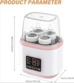 Premium Baby Bottle Warmer,8-in-1 Baby Bottle Sterilizer, Quick Bottle Warmer, Baby Milk Bottle Warmer, Quick Baby Food Warmer and Defrost, BPA Free Baby Food Heater with LCD Display (8in1 MULTICOLOR) - Image 3