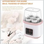 Premium Baby Bottle Warmer,8-in-1 Baby Bottle Sterilizer, Quick Bottle Warmer, Baby Milk Bottle Warmer, Quick Baby Food Warmer and Defrost, BPA Free Baby Food Heater with LCD Display (8in1 MULTICOLOR) - Image 5