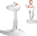 Premium Baby Bath Tub with Stand Hug Bath Tower for Standing Up Themselves, 6-36 Months Toddler Shower Stand Support, Free Mother Hands, Easy Setup, Safe Design, Adjustable Size (Grey)