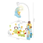 Richtots Premium Moon Baby Bed Bell Set – Musical Rotating Baby Crib Mobile - Image 2