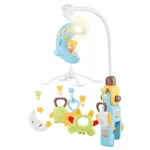 Richtots Premium Moon Baby Bed Bell Set – Musical Rotating Baby Crib Mobile