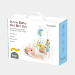 Richtots Premium Moon Baby Bed Bell Set – Musical Rotating Baby Crib Mobile - Image 5