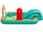 Richtots Premium Bestway #53164 Retro Groove Inflatable Play Center – 6ft 4in Kids Splash Pool with Slide, Sprayer, and Interactive Ball Games - Image 2