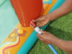 Richtots Premium Bestway #53164 Retro Groove Inflatable Play Center – 6ft 4in Kids Splash Pool with Slide, Sprayer, and Interactive Ball Games - Image 4