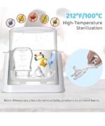 Premium 2-in-1 Baby Bottle Warmer & Sterilizer – Fast Heating, Precise Temperature Control, LCD Display, Large Capacity with Pliers and Brush - Bottles not Included, Baby Food Formula Heater - Image 5