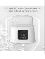 Premium 2-in-1 Baby Bottle Warmer & Sterilizer – Fast Heating, Precise Temperature Control, LCD Display, Large Capacity with Pliers and Brush - Bottles not Included, Baby Food Formula Heater - Image 7