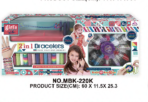 Richtots Premium 2-in-1 Bracelet Maker & Braiding Kit, DIY Fashion Accessory Studio with Wrist Twists and Braided Bracelet Tools, Creative Craft Gift for Girls Ages 6+