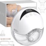 Richtots Premium Hands-Free Wearable Breast Pump – Cordless Electric Milk Extractor with Smart LED Display & Adjustable Suction