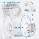 Richtots Premium Hands-Free Wearable Breast Pump – Cordless Electric Milk Extractor with Smart LED Display & Adjustable Suction - Image 4