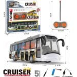 Remote Control City Bus Cruiser - 1:32 Scale 5-Channel RC Toy Car for Kids