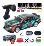 Smart 4WD Drift & Spray RC Racer – Professional 2.4GHz Remote Control Car with Interchangeable Tires & Neon Lighting