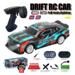 Smart 4WD Drift & Spray RC Racer – Professional 2.4GHz Remote Control Car with Interchangeable Tires & Neon Lighting