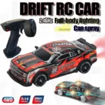 Smart 4WD Drift & Spray RC Racer – Professional 2.4GHz Remote Control Car with Interchangeable Tires & Neon Lighting - Image 2
