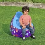 Richtots Premium Bestway #75122 Astro Glow LED Air Chair – Inflatable Light-Up Bean Bag Chair for Kids – Space-Themed Indoor & Outdoor Portable Lounge Seat - Image 2
