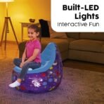 Richtots Premium Bestway #75122 Astro Glow LED Air Chair – Inflatable Light-Up Bean Bag Chair for Kids – Space-Themed Indoor & Outdoor Portable Lounge Seat - Image 3