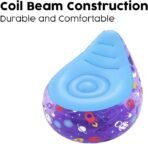 Richtots Premium Bestway #75122 Astro Glow LED Air Chair – Inflatable Light-Up Bean Bag Chair for Kids – Space-Themed Indoor & Outdoor Portable Lounge Seat - Image 4