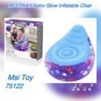 Richtots Premium Bestway #75122 Astro Glow LED Air Chair – Inflatable Light-Up Bean Bag Chair for Kids – Space-Themed Indoor & Outdoor Portable Lounge Seat - Image 6