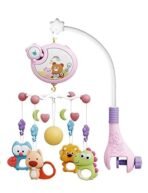 Richtots Premium Cartoon Bear Bed Bell – Musical Rotating Baby Crib Mobile with Light Projection - Image 2