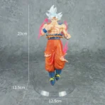 Richtots Premium 9-Inch Ultra Instinct Goku Action Figure – Large Scale Dragon Ball Super Collectible – Silver Hair Mastered Form with Aura Detail – High-End Anime Toy for Fans - Image 2