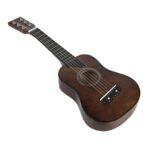 Richtots Premium Small-Size Wooden Acoustic Guitar for Beginners, 4-String Educational Musical Instrument Toy for Kids, Classic Brown Finish, Ideal Birthday Gift for Toddlers & Aspiring Musicians - Image 3